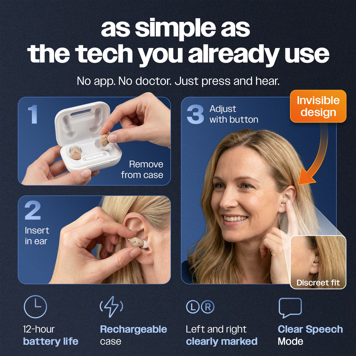hearo Complete Hearing Aid Kit
