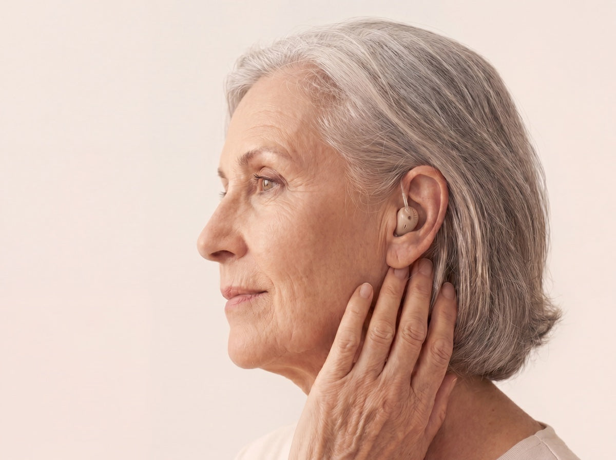 hearo is hardly visible in the ear